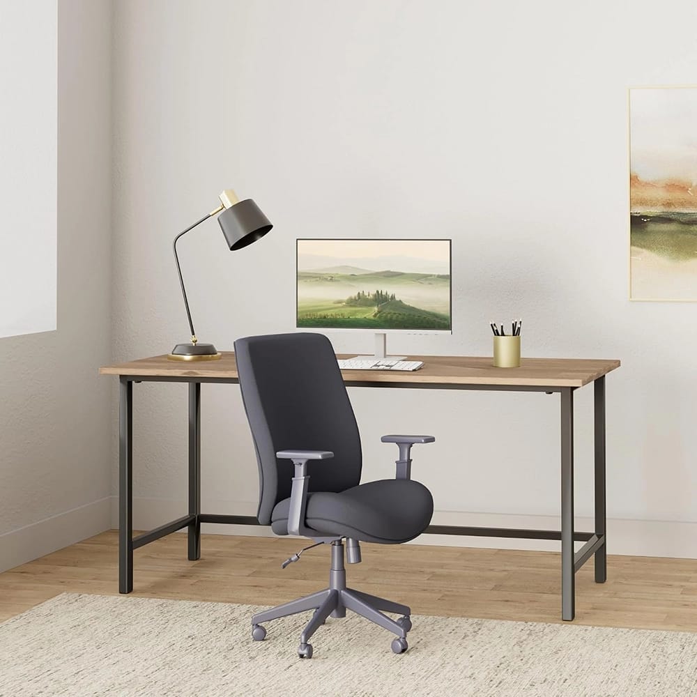 La-Z-Boy Baldwyn Series Black Mid Back Task Chair, Black