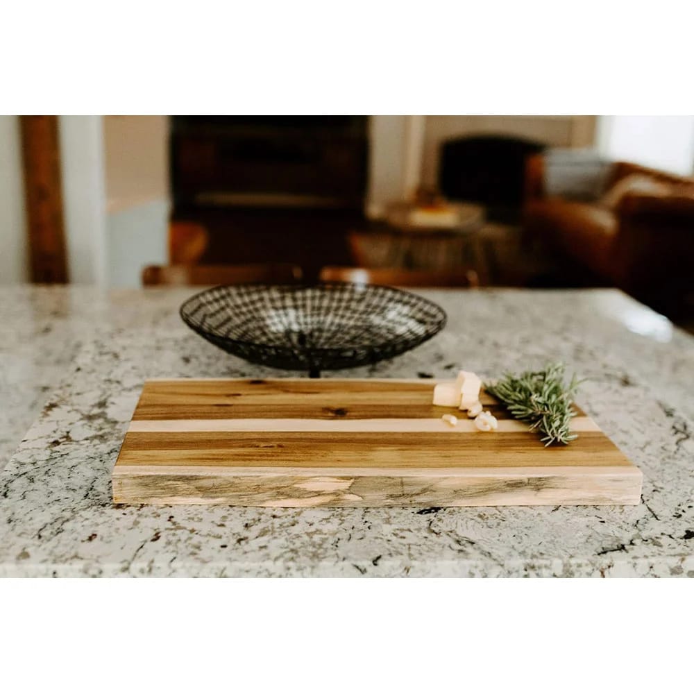 Thirteen Chefs Villa Acacia Raw Wood Slab Serving Platter