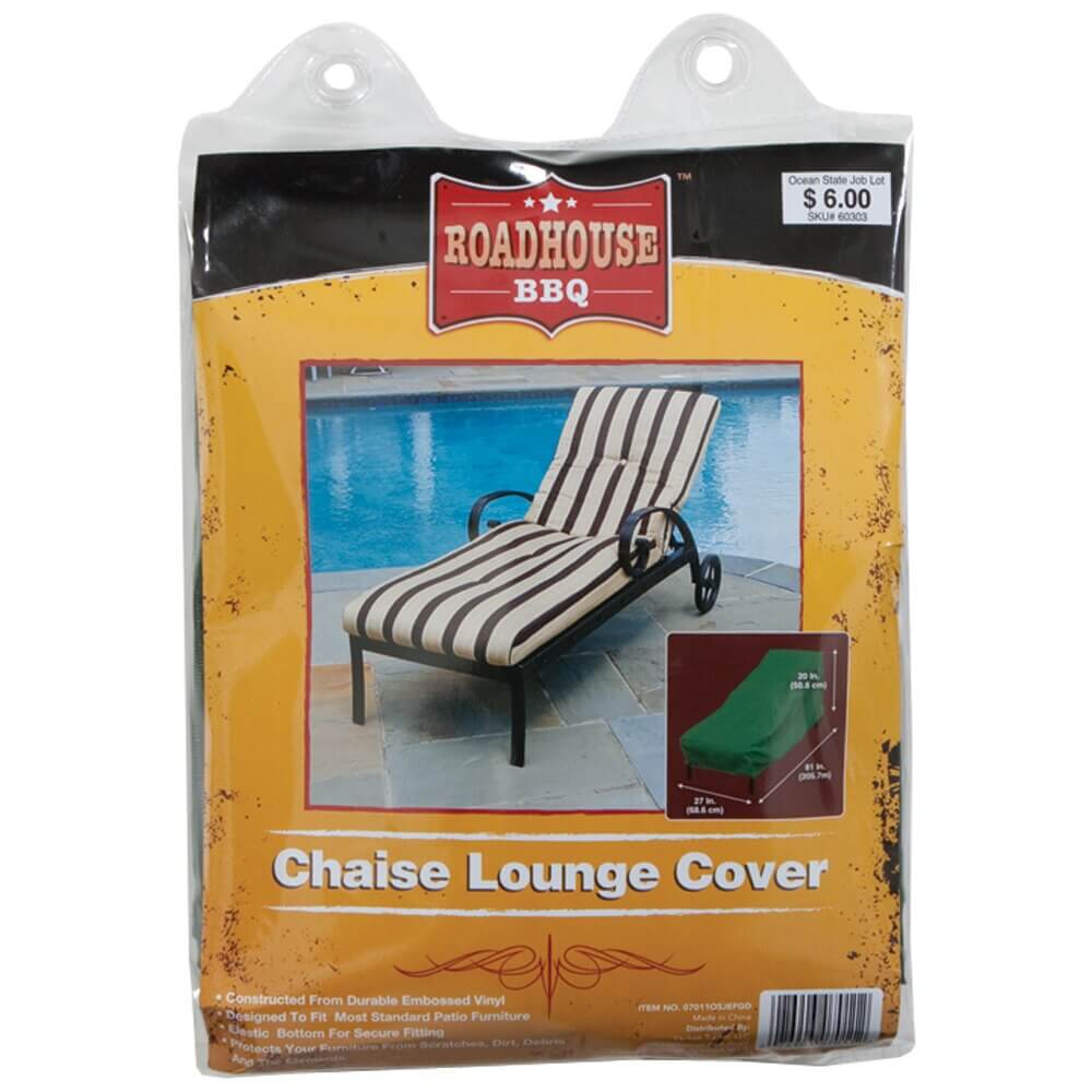 Roadhouse BBQ Chaise Lounge Cover, 81"