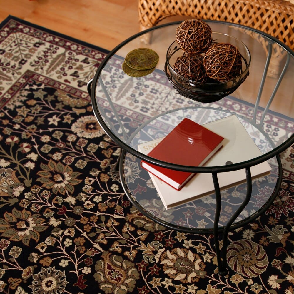 Persian Classics Area Rug, 9'3" x 12'10", Vase Black