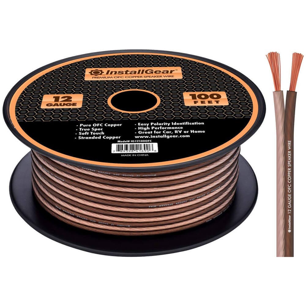 InstallGear 12 Gauge 100' Speaker Wire