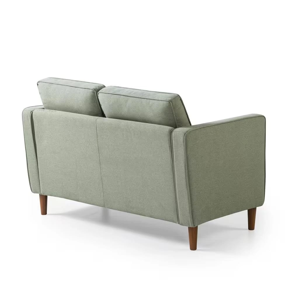 Zinus Upholstered Loveseat, Pear Green