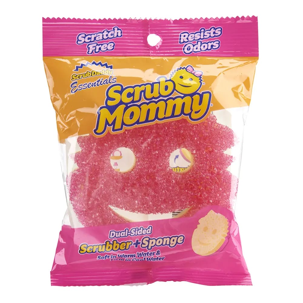 Scrub Daddy Dual-Sided Scrub Mommy Scrubber + Sponge