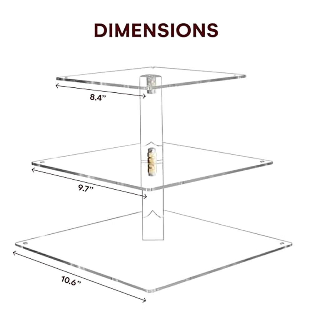 Vdomus 3-Tier Light Up Cupcake Stand