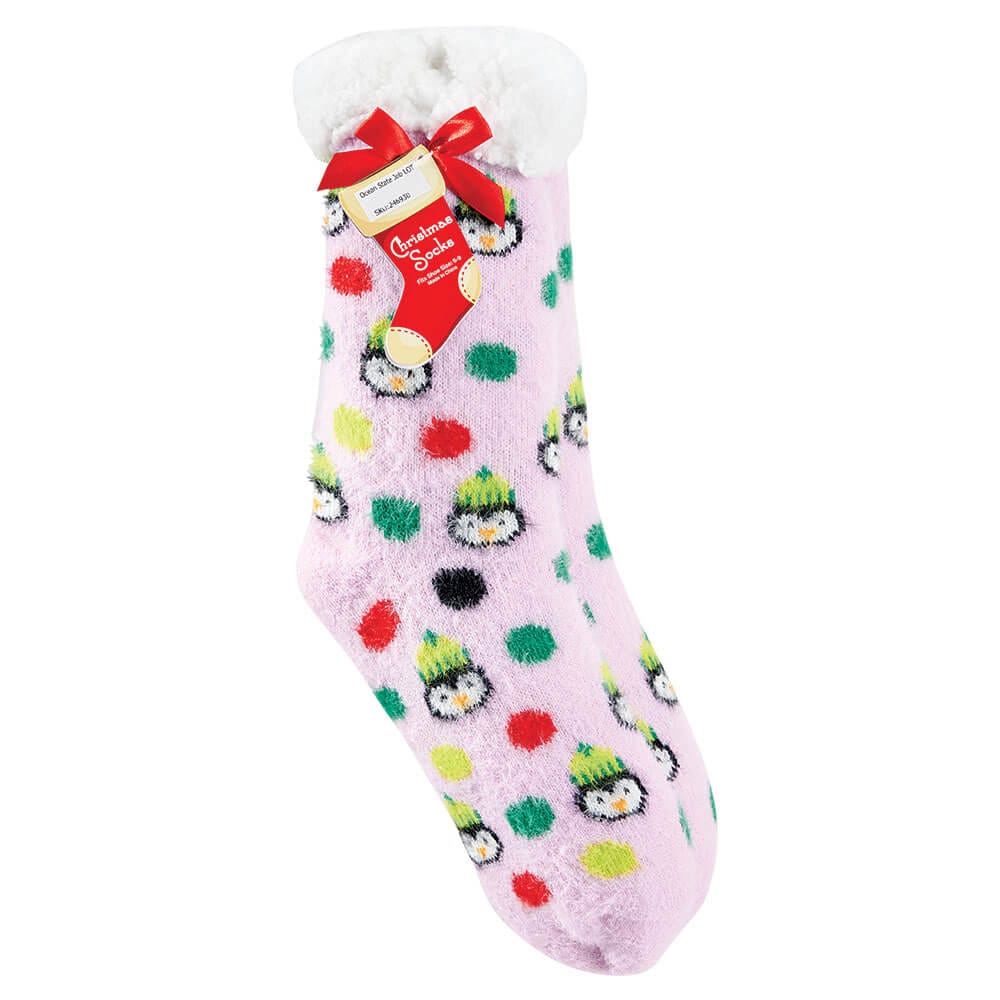 Women's Sherpa Christmas Socks