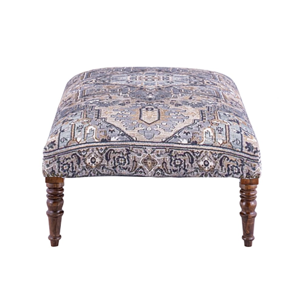 Albany Living Patterned Upholstered Bench, Brown/Gray/Ivory