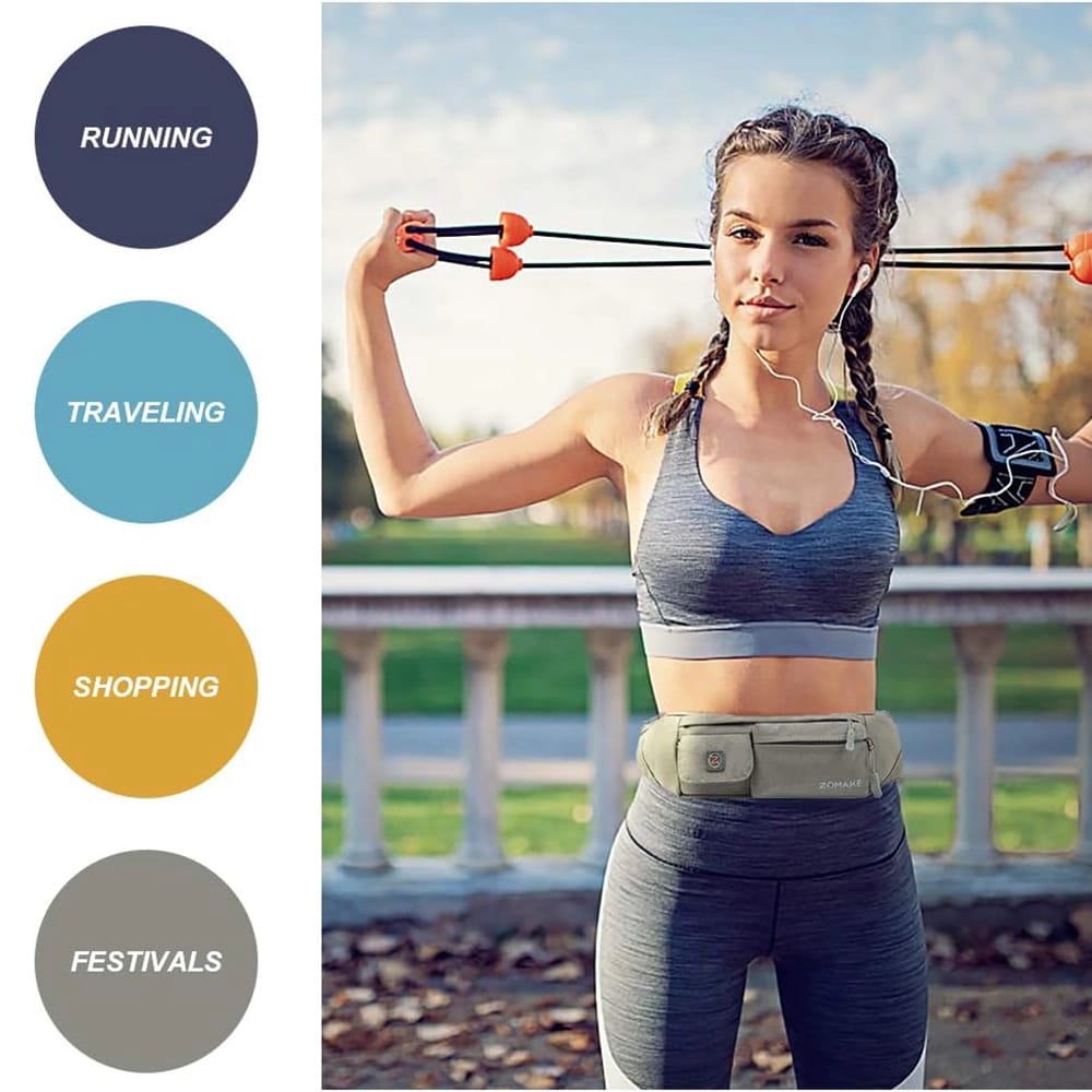 ZOMAKE Small Crossbody Fanny Pack, Glaucous