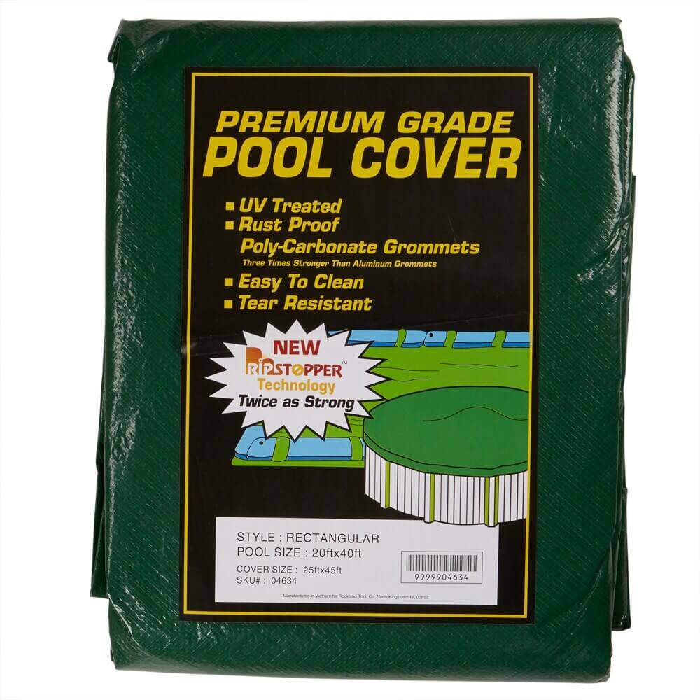 Premium Grade Rectangular Winter Pool Cover, 25' x 45'