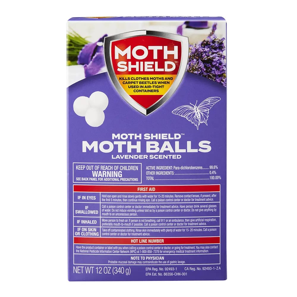 Moth Shield Lavender Scented Moth Balls, 12 oz
