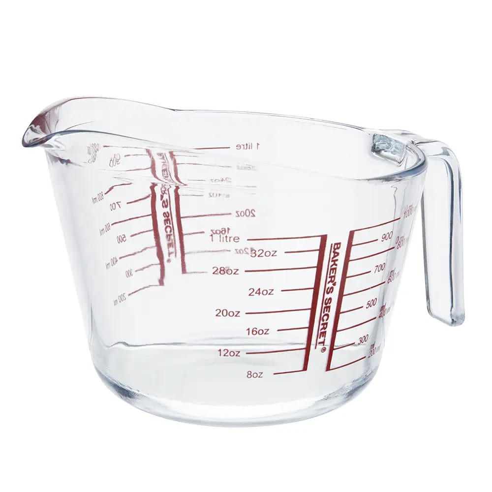 Baker's Secret Glass Measuring Cup, 1000 ml