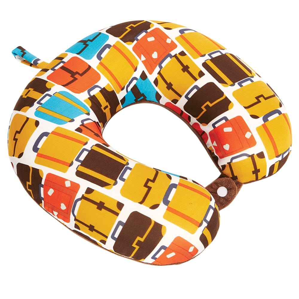 Comfortrip Printed Memory Foam Travel Pillow