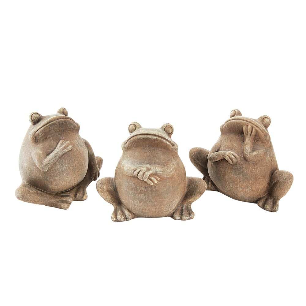 Fat Belly Frog Garden Statue, 5"