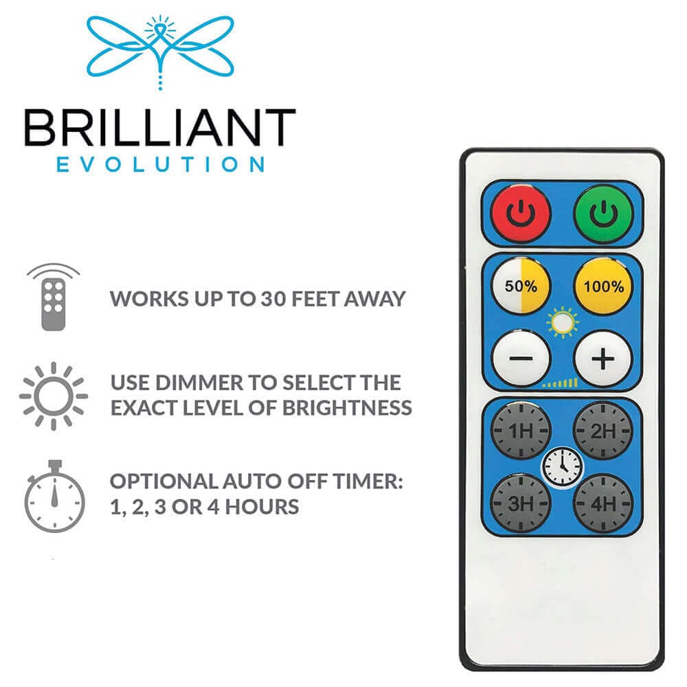 Brilliant Evolution Wired 12" LED Under-Cabinet Light Kit with 6 Bars and Remote Control