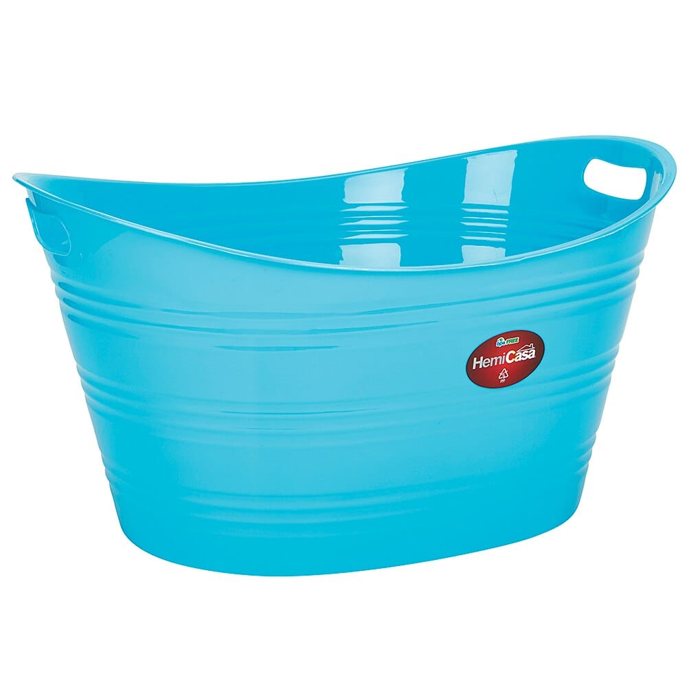 HemiCasa Multipurpose XL Plastic Tub, 10 Gal