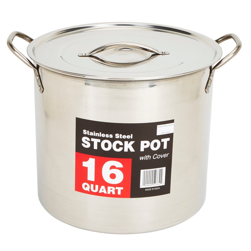 Stainless Steel 16 Qt Stock Pot with Cover