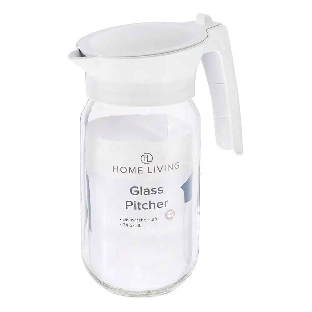 Home Living Glass Pitcher, 34 oz.