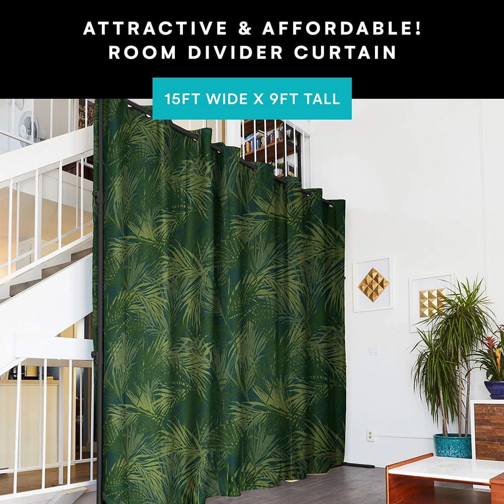 Room/Dividers/Now Premium Room Divider Curtain, 9' x 15', Jungle