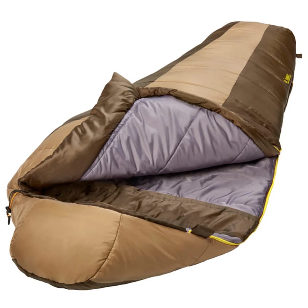 Slumberjack Boundary 40 Long Sleeping Bag, Brown/Tan