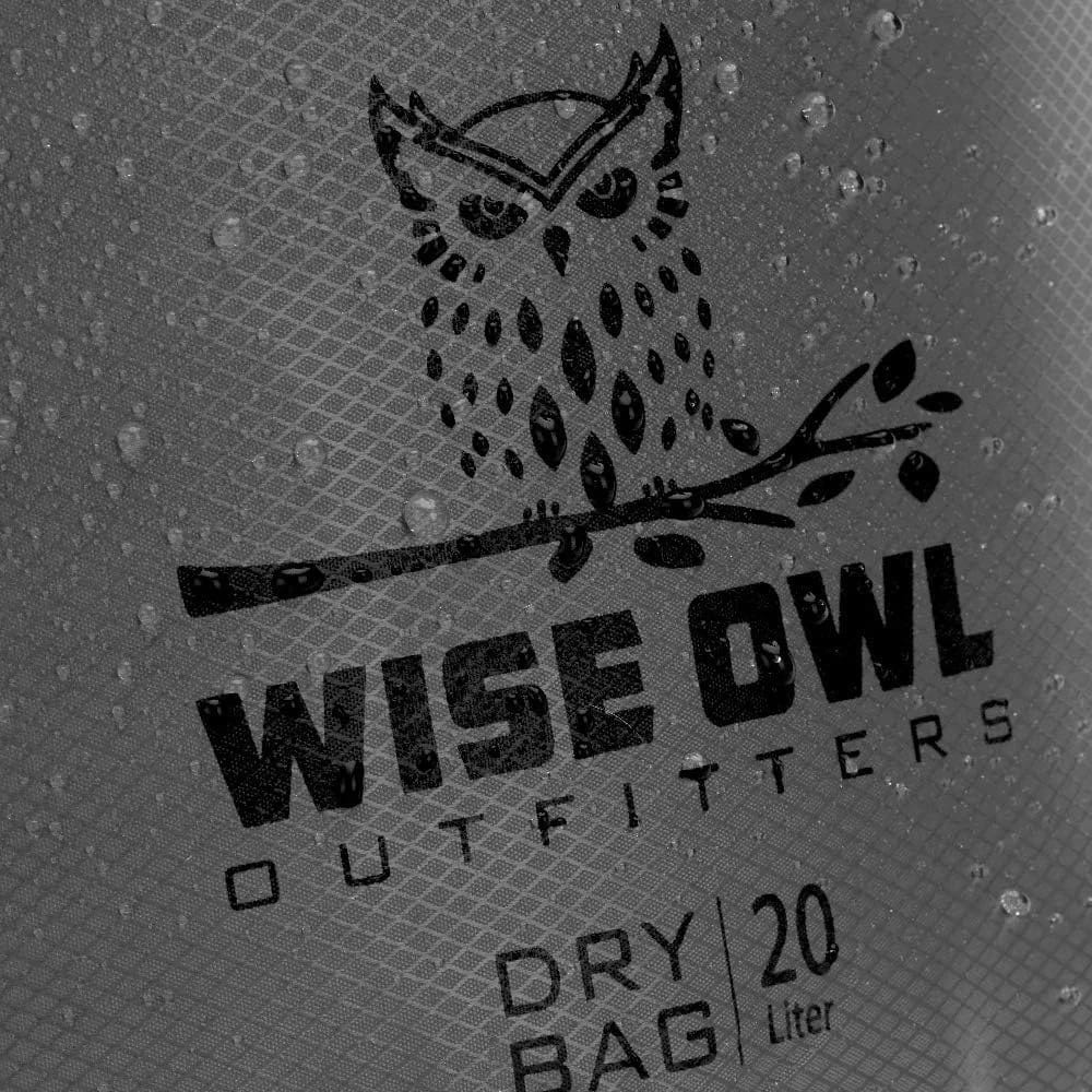 Wise Owl Outfitters Waterproof Dry Bags, Gray, 3-Pack