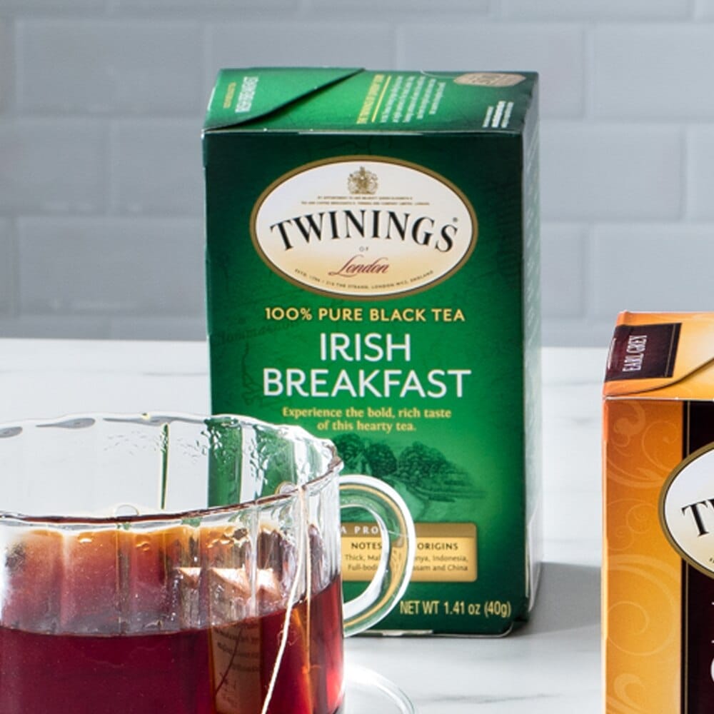 Twinings of London Irish Breakfast Black Tea Bags, 20 Count