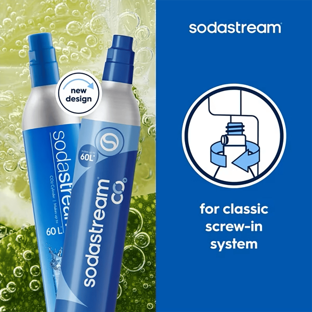 SodaStream Quick Connect CO2 Cylinder, 60L, Blue
