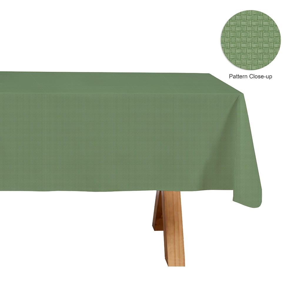 Outdoor Living Vinyl Tablecloth with Flannel Backing