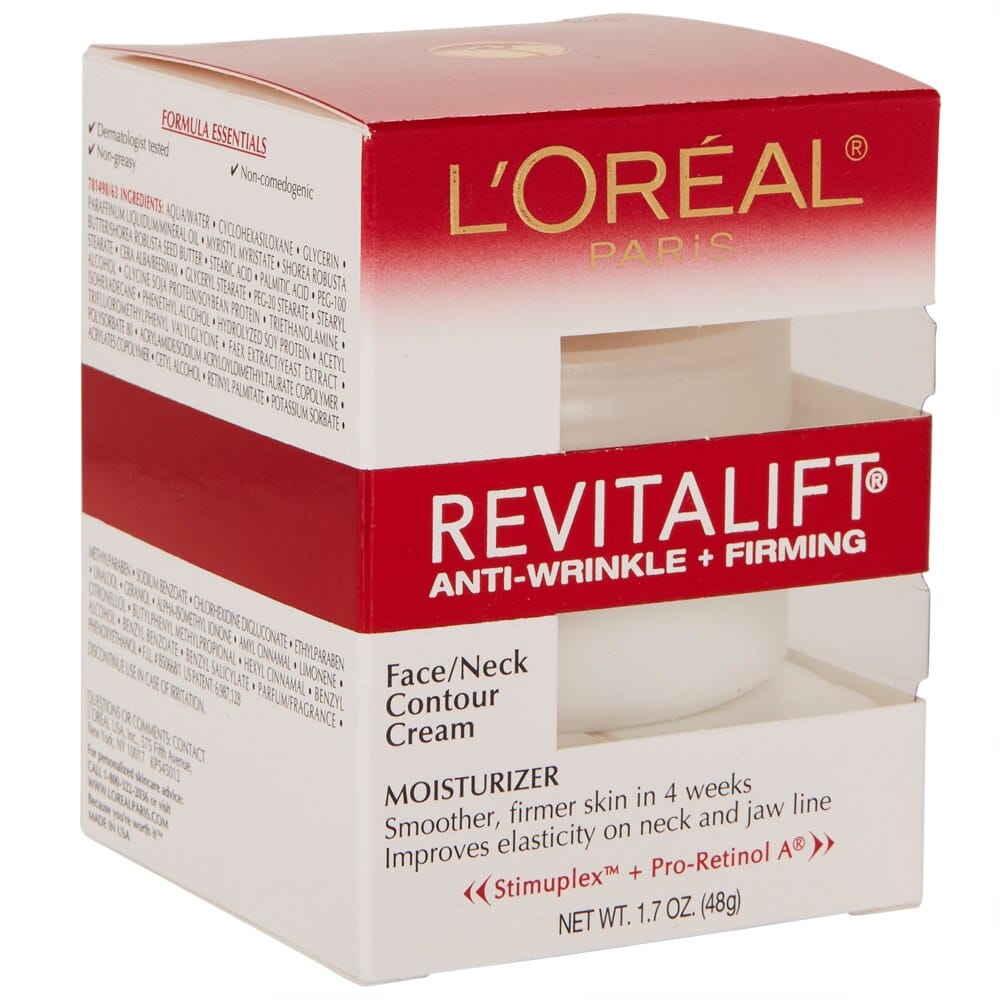 L'Oreal Revitalift Anti-Wrinkle + Firming Face/Neck Contour Cream, 1.7 oz