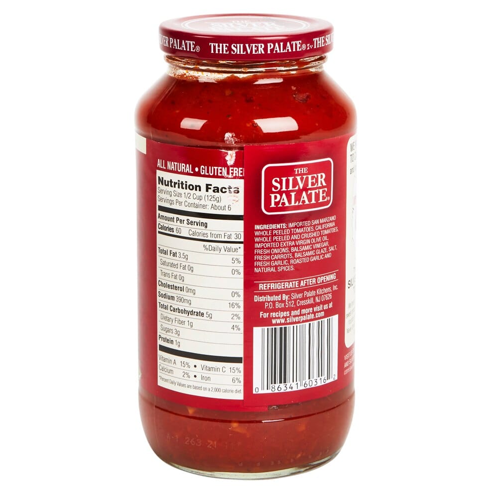 The Silver Palate San Marzano Roasted Blend Roasted Garlic Whole Tomato Pasta Sauce, 25 oz