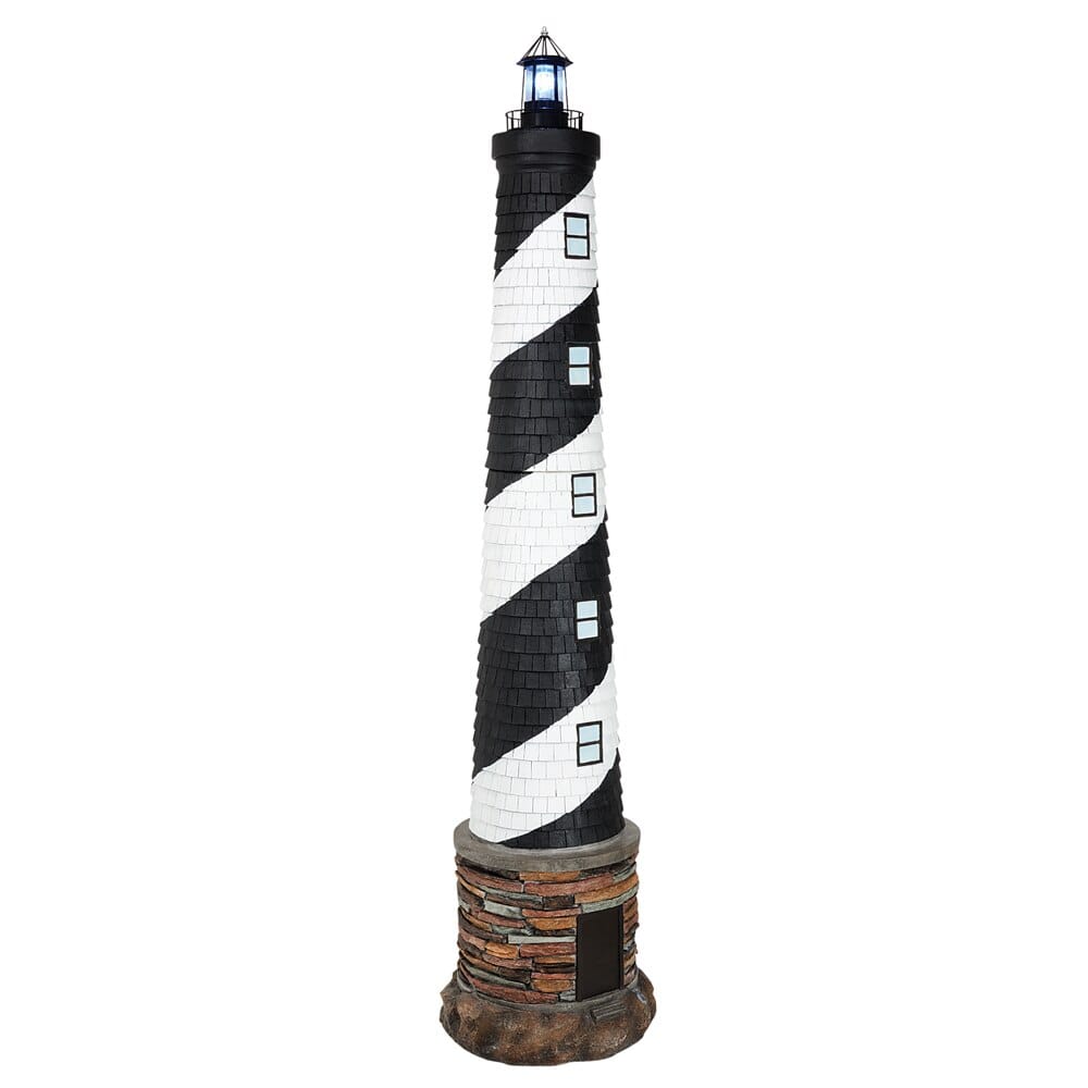 72" Solar Lighthouse with Foghorn Sound