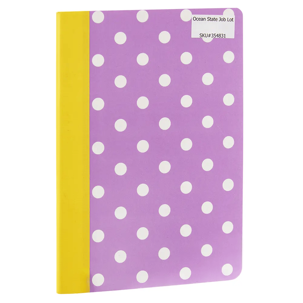 Polka-Dot Composition Notebook, 60 Sheets, 5" x 7"