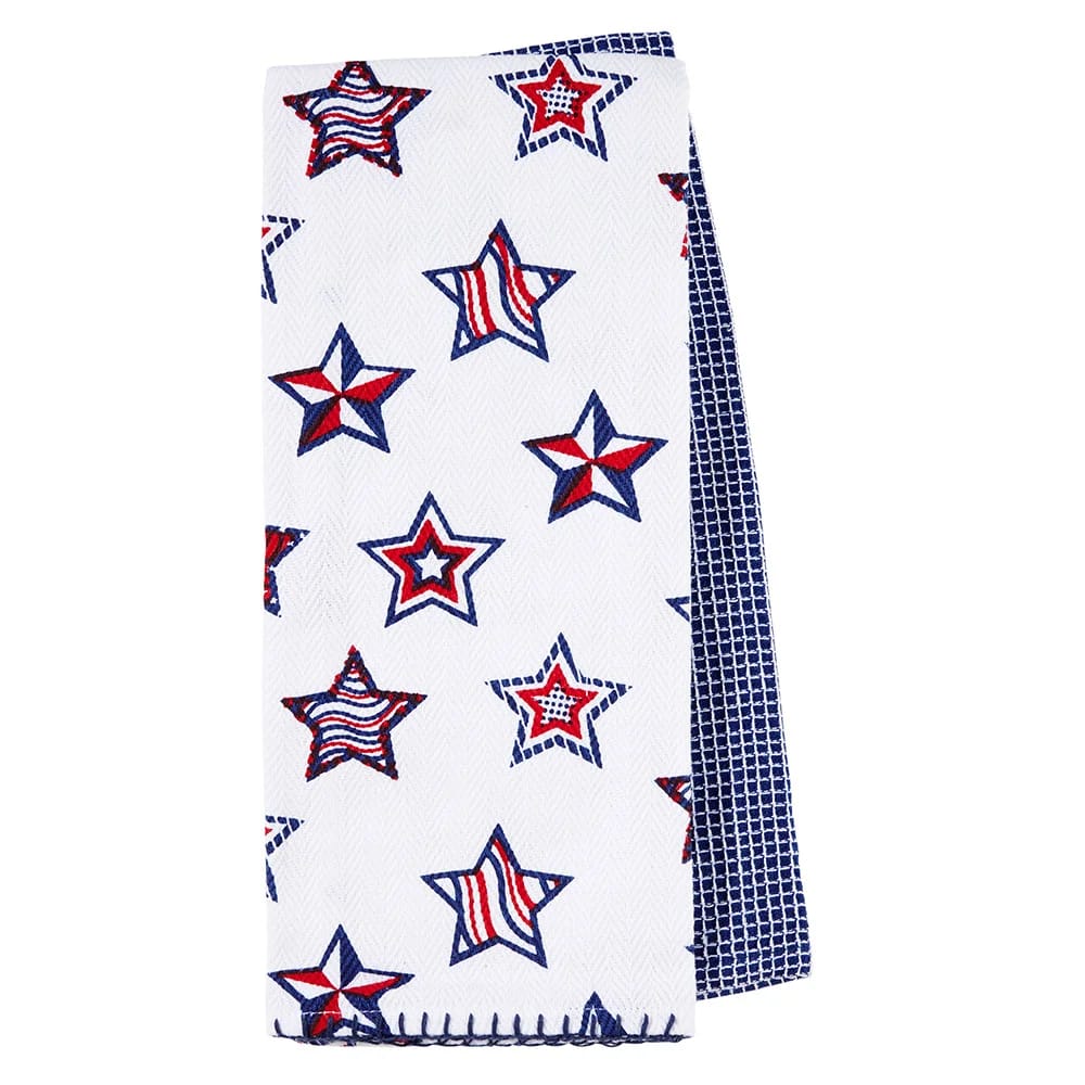 Patriotic Cotton Kitchen Towel Set, 2 Piece