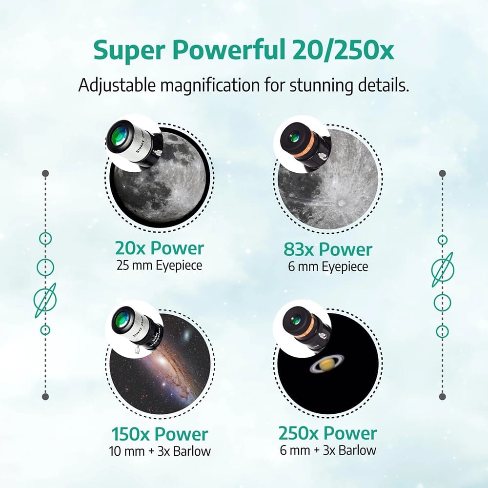 Slokey Discover The World 20x-250x Portable Telescope