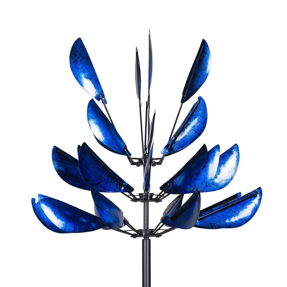 Whirling Petals Wind Spinner, Blue