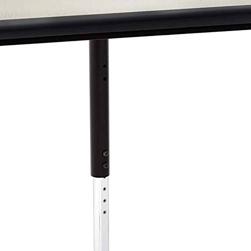 Rectangular School Activity Kids Table, Gray/Black