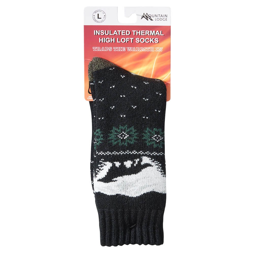 Mountain Lodge Men's Insulated Thermal High Loft Socks