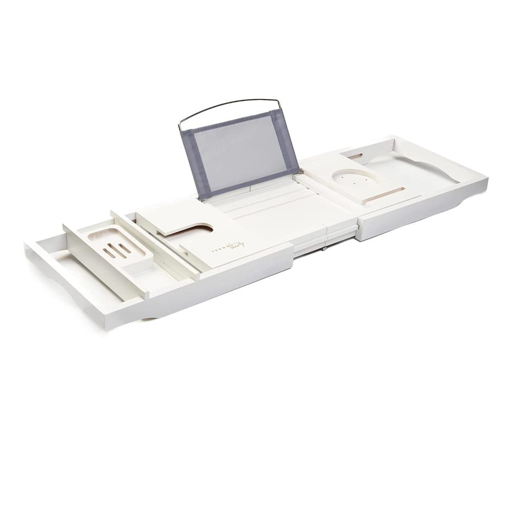TranquilBeauty Premium Bath Caddy, White