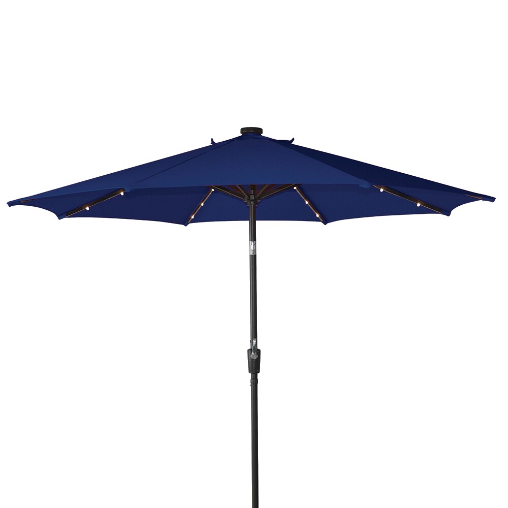 bcp9 aluminum patio market umbrella 9' Aluminum Market Umbrella with Solar LED Lights