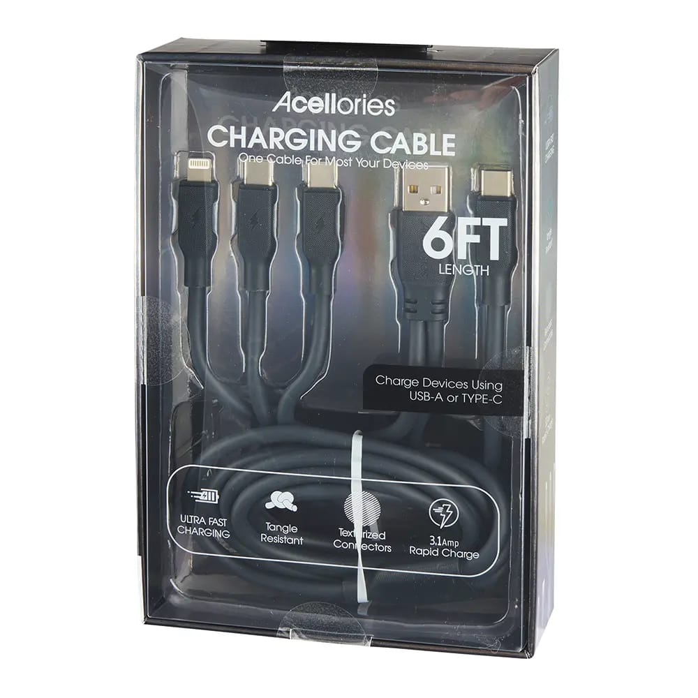 Acellories 4-In-1 Charging Cable