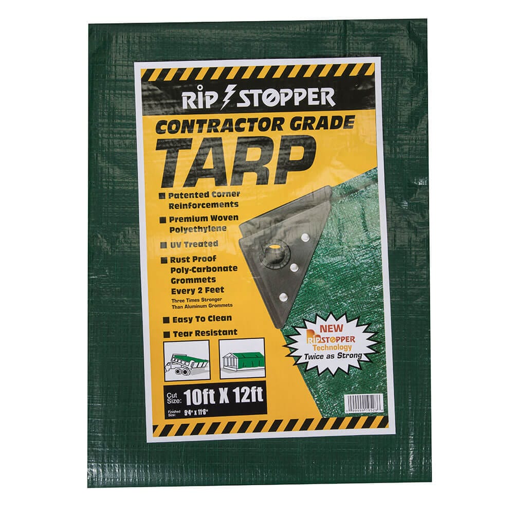 Rip Stopper 10' x 12' Contractor Grade Tarp
