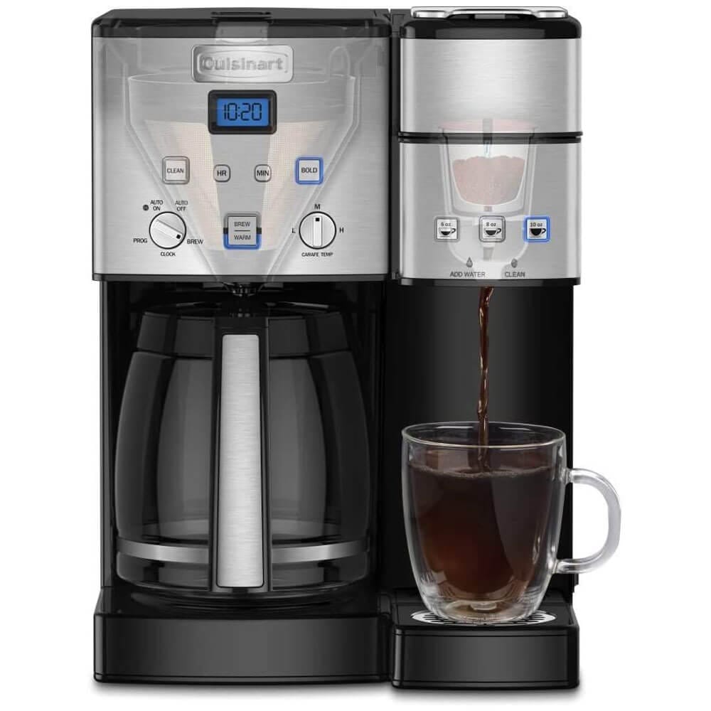 Cuisinart 12-Cup Coffee Maker & Single-Serve Brewer (Factory Refurbished)
