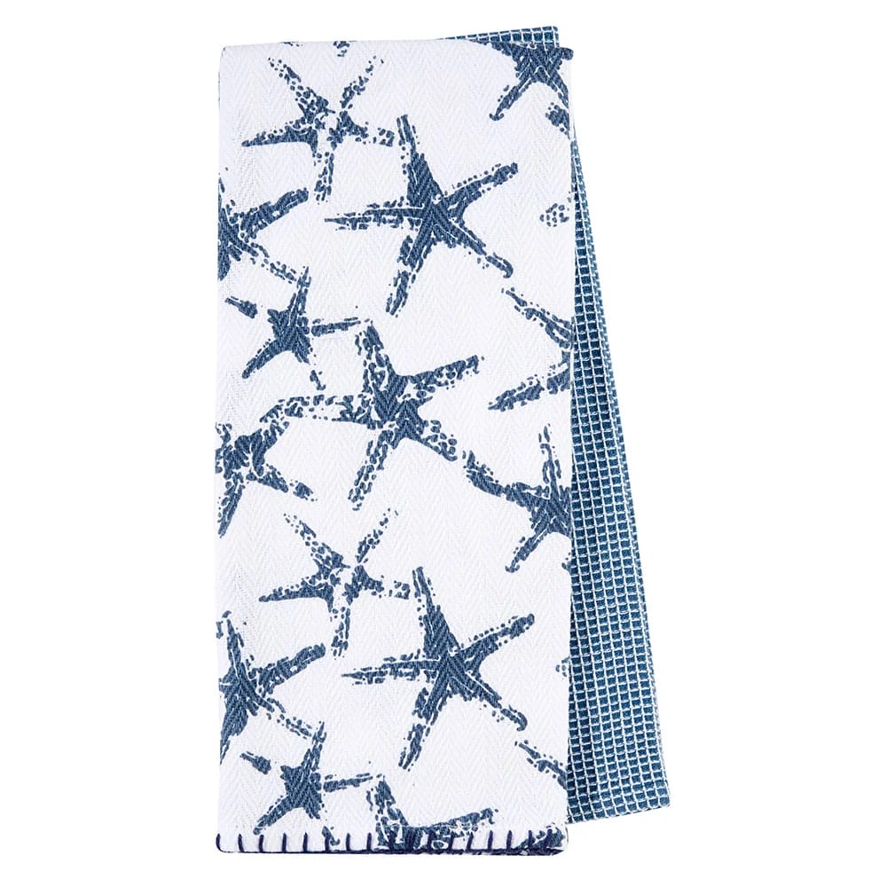 Summer Herringbone Cotton Kitchen Towel Set, 2 Piece