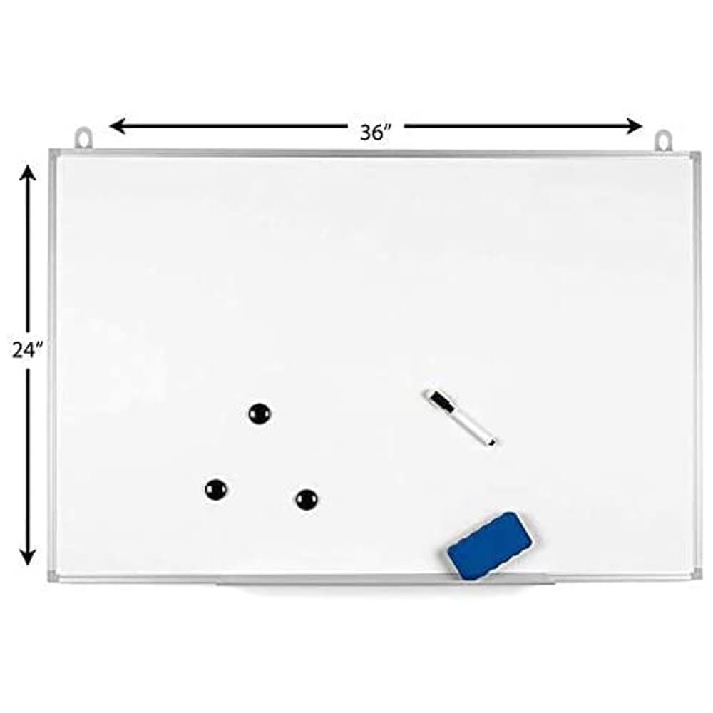 Officeline Ultra-Slim, Lightweight 24" x 36" Magnetic Dry Erase Whiteboard with Accessories