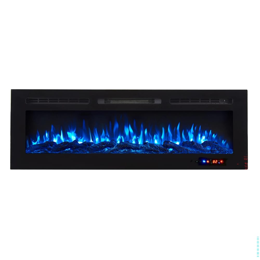 Naomi Home Kimball 60" Electric Fireplace, Black