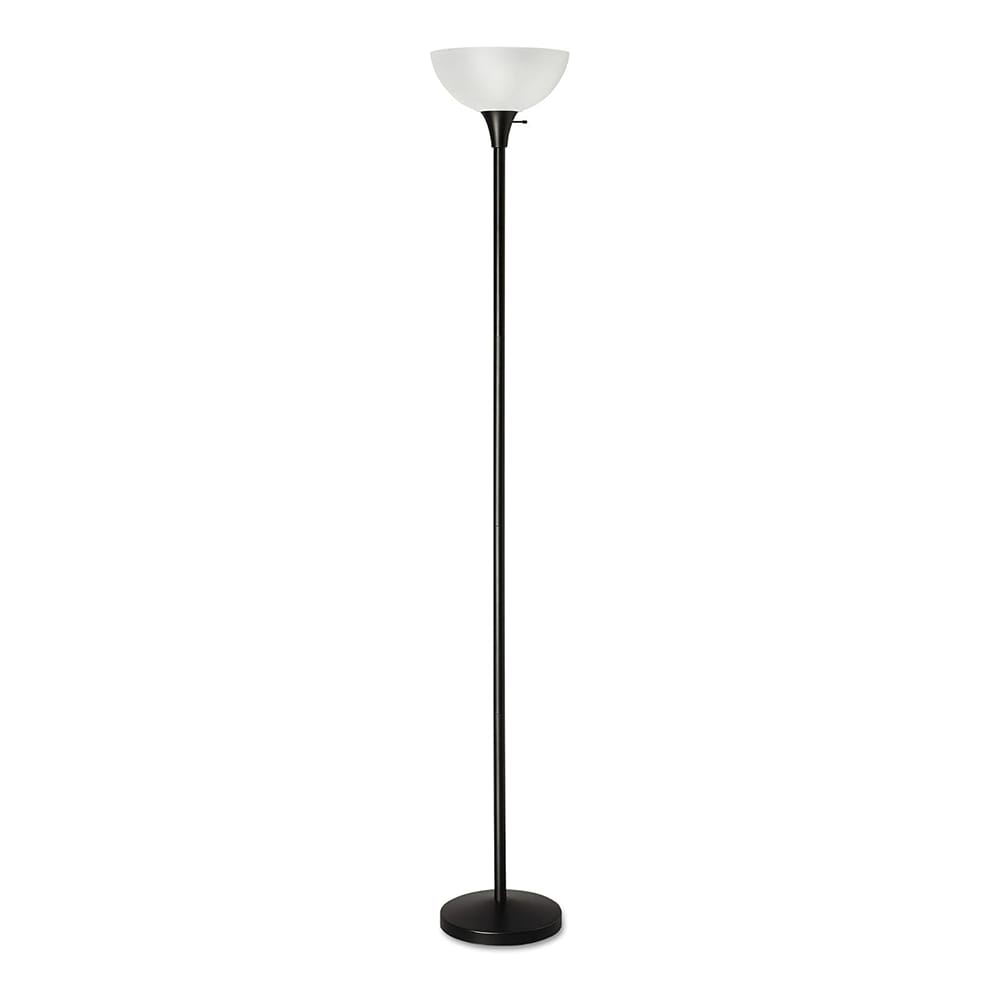 Alera ALE Floor Lamp, Black, 71"