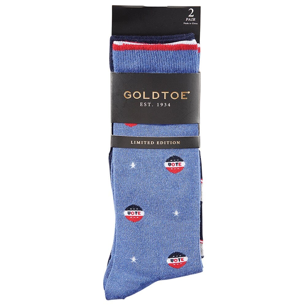 Gold Toe Men's Crew Socks, 2-Pack