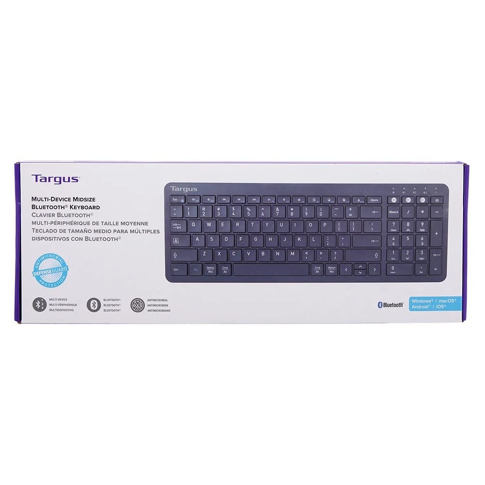 Targus Midsize Multi-Device Bluetooth Wireless Keyboard, Blue