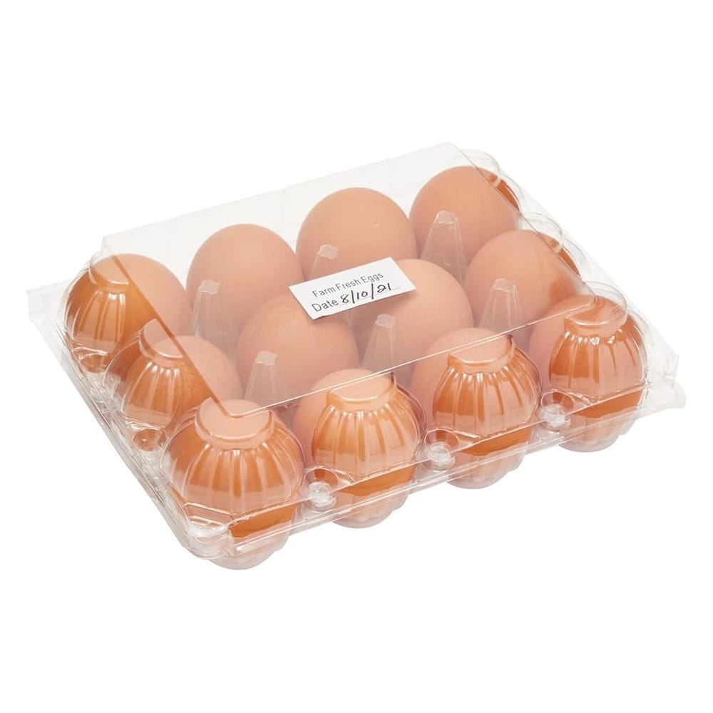 Stockroom Plus Clear Plastic Egg Cartons, 48 Pack
