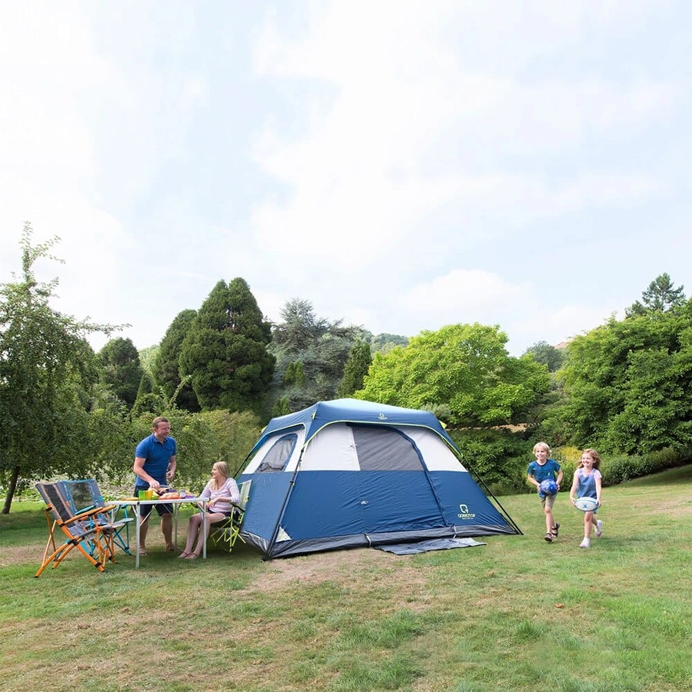 QOMOTOP 6-Person Waterproof Camping Tent, Blue