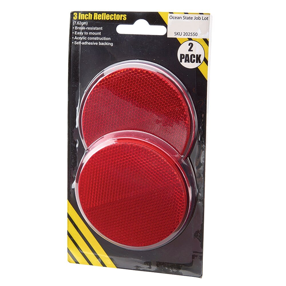 3" Self-Adhesive Reflectors, 2 Count