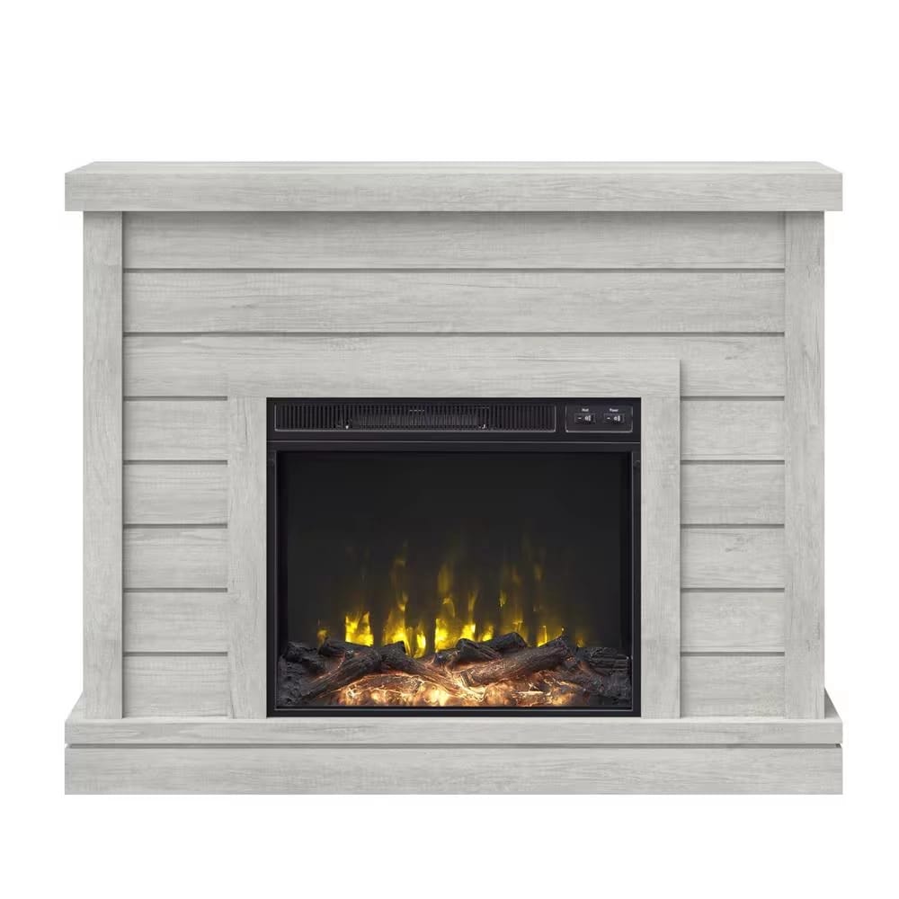 Twin Star Home Wall Mantel Electric Fireplace, Sargent Oak